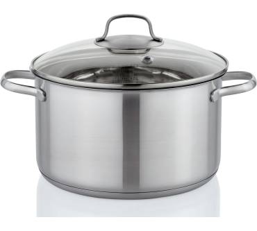 Produktbild Lidl / Ernesto Topfset Edelstahl mit Glasdeckel (5-teilig)