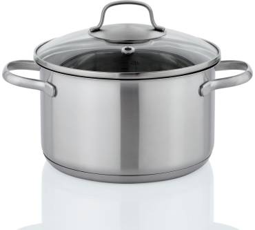 Produktbild Lidl / Ernesto Topfset Edelstahl mit Glasdeckel (5-teilig)