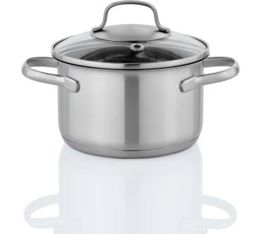 Produktbild Lidl / Ernesto Topfset Edelstahl mit Glasdeckel (5-teilig)