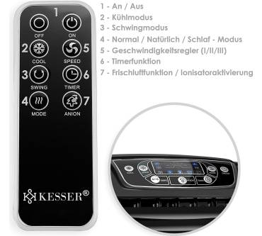 Produktbild Kesser 4in1 Mobile Klimaanlage