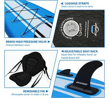 Produktbild AK Sport 10'6'' Inflatable Stand-up Paddle Board Package