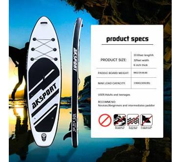 Produktbild AK Sport 10'6'' Inflatable Stand-up Paddle Board Package