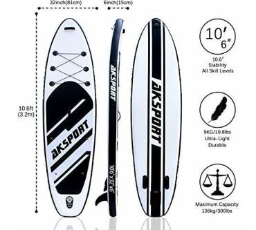 Produktbild AK Sport 10'6'' Inflatable Stand-up Paddle Board Package