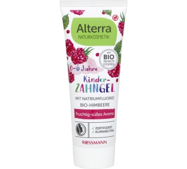 Produktbild Rossmann / Alterra Kinder Zahngel Bio-Himbeere