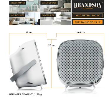 Produktbild Brandson Keramik-Heizlüfter 1500 W (305698)