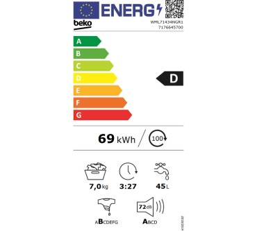 Produktbild Beko WML71434NGR1