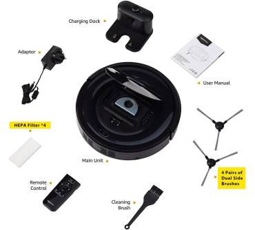 Produktbild AmazonBasics Saugroboter, schlankes Design