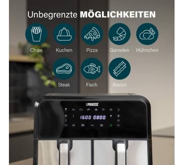 Produktbild Princess Heißluftfritteuse mit Doppelkammer (182074)
