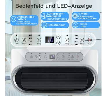 Produktbild Costway 5 in 1 mobile Klimaanlage mit Heizung (16000 BTU)