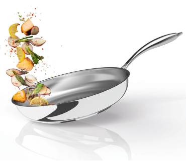 Produktbild Lidl / Ernesto Pfanne Edelstahl, unbeschichtet