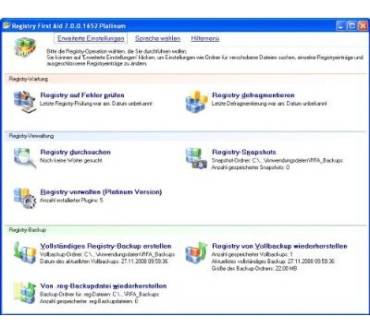 Produktbild Avanquest Registry First Aid 7 Platinum