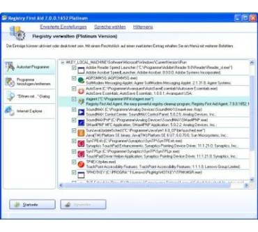 Produktbild Avanquest Registry First Aid 7 Platinum