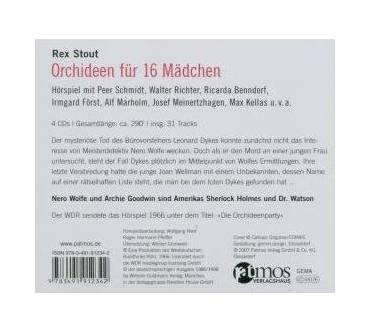 Produktbild Rex Stout Orchideen für 16 Mädchen. Ein Fall für Nero Wolfe