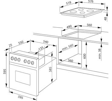 Produktbild Amica EHC 934 003 E A