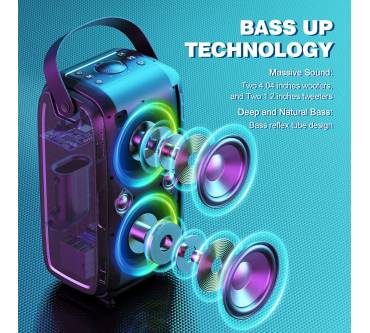 W-King T9-2: 1,4 sehr gut | Großer Bluetooth-Lautsprecher für kleine Partys