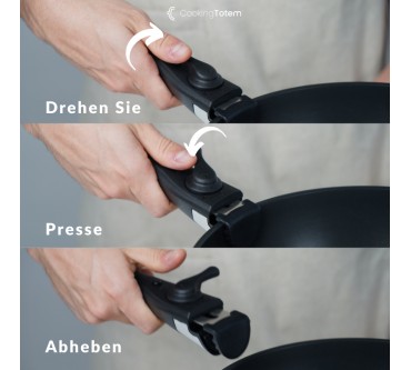 Produktbild CookingTotem 5-teiliges stapelbares Antihaft-Kochgeschirr-Set