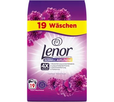 Produktbild Lenor Pulverwaschmittel Amethyst Blütentraum