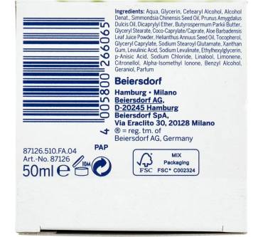 Produktbild Nivea Naturally Good Tagescreme mit Bio Aloe Vera