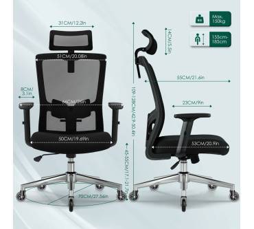 Produktbild Airchros Bürostuhl Ergonomisch
