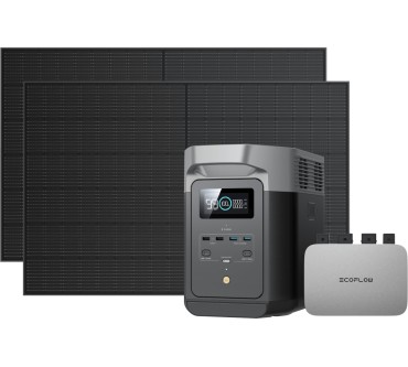 Produktbild EcoFlow individuelles Set (Delta 2 Max, Powerstream, 4 x 100 W flexibel Solarpanels)