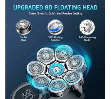 Produktbild Lovcoyo 8D Rotary Shaver for Head and Face