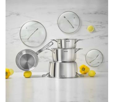 Produktbild Tefal Intuition 7-teiliges Topfset Edelstahl B864S7