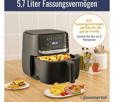 Produktbild Sommertal 2in1 Heißluftfritteuse HF57C