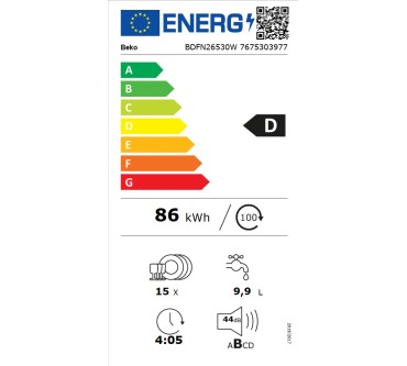 Produktbild Beko BDFN26530W