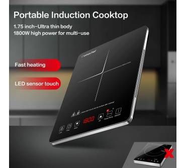 Produktbild amzchef Induktionskochfeld (1800 W)