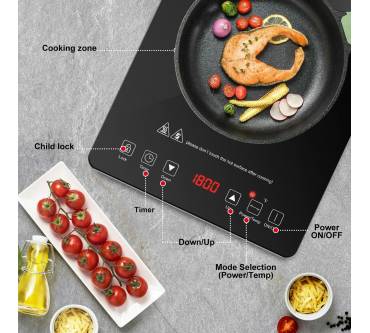 Produktbild amzchef Induktionskochfeld (1800 W)