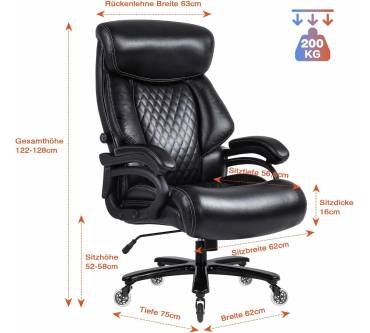 Produktbild Bosmiller Bürostuhl 200kg