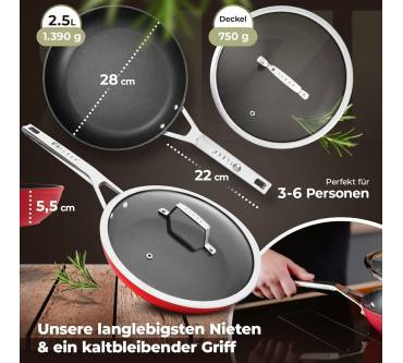 Produktbild TLESS Pfanne mit Deckel (28 cm)