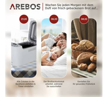 Produktbild Arebos Brotbackautomat 1500g
