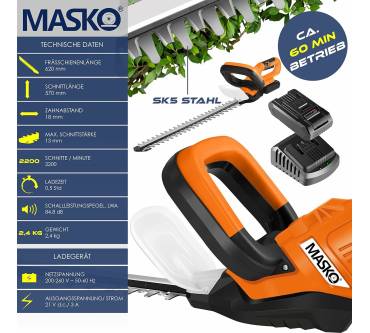 Produktbild Masko Akku Heckenschere