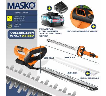 Produktbild Masko Akku Heckenschere