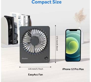 Produktbild EasyAcc Akku-Batterie Tischventilator