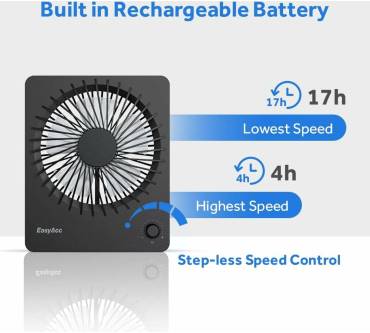 Produktbild EasyAcc Akku-Batterie Tischventilator