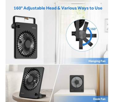 Produktbild EasyAcc Akku-Batterie Tischventilator