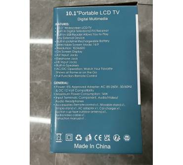 Produktbild Zoshing Portable TV 10.1