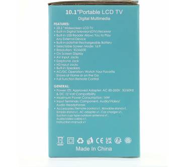 Produktbild Zoshing Portable TV 10.1