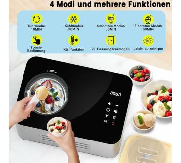 Produktbild Vpcok Eismaschine mit Kompressor 2L