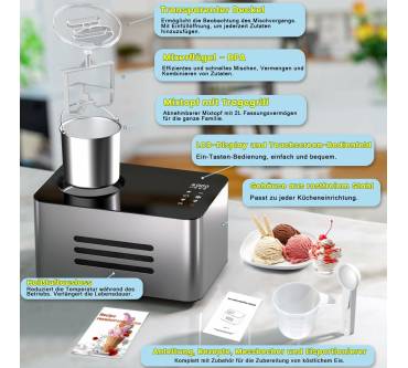 Produktbild Vpcok Eismaschine mit Kompressor 2L