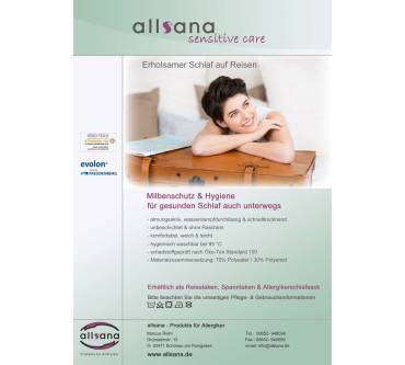 Produktbild Allsana sensitive care Reiselaken