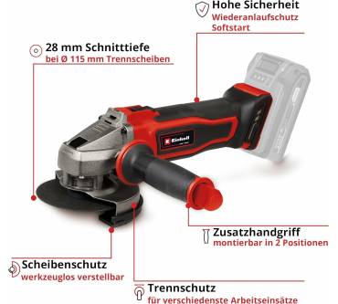 Produktbild Einhell TE-AG 18/115-2 Li