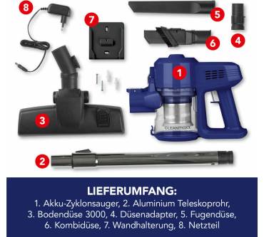 Produktbild Clean Maxx Akku-Zyklon-Staubsauger (11022)