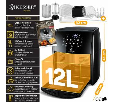 Produktbild Kesser XXL Airfryer 12L