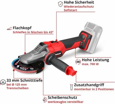 Produktbild Einhell TP-AG 18/125 F Li BL