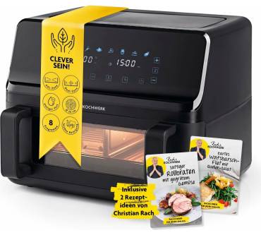 Produktbild Gourmetmaxx Vario-Doppelkammer Heißluftfritteuse 9L