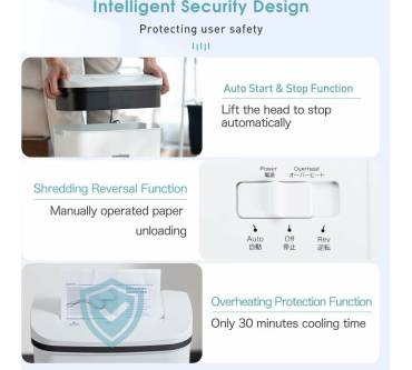 Produktbild iOCHOW 14-Blatt Aktenvernichter Kreuzschnitt