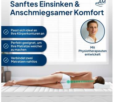 Produktbild AM-Qualitätsmatratzen Premium Visco Topper
